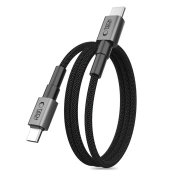 TECH-PROTECT ULTRABOOST DNA MAGTWIST USB-C към USB-C кабел PD 100W / 5A 100 см Iron Grey
