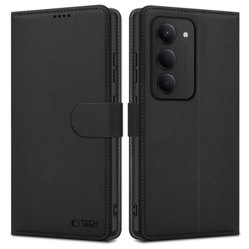 Tech-Protect Wallet калъф за Xiaomi Redmi 15 4G / 5G черен - Tech-Protect Wallet калъф за Xiaomi Redmi 15 4G / 5G черен - 5906302332236