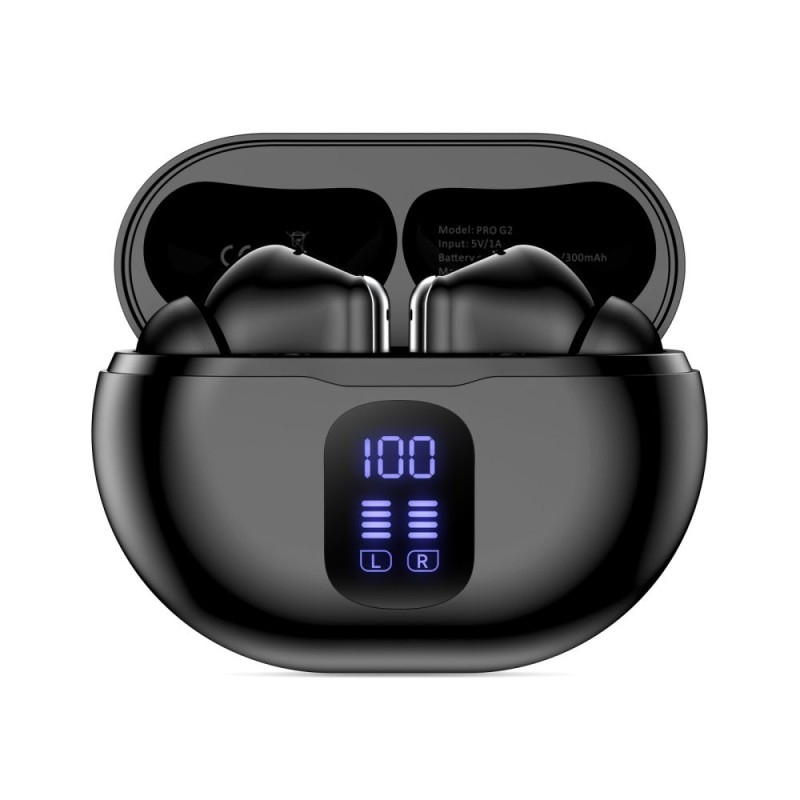 Tech-Protect UltraBoost TWS Earphone Pro G2 Черни безжични слушалки - Tech-Protect UltraBoost TWS Earphone Pro G2 Черни безжични слушалки - 5906302332281