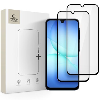 Tech-Protect Glass Fit+ 2 бр. закалено стъкло за Samsung Galaxy A16/A17/A26 (4G/5G) BLACK