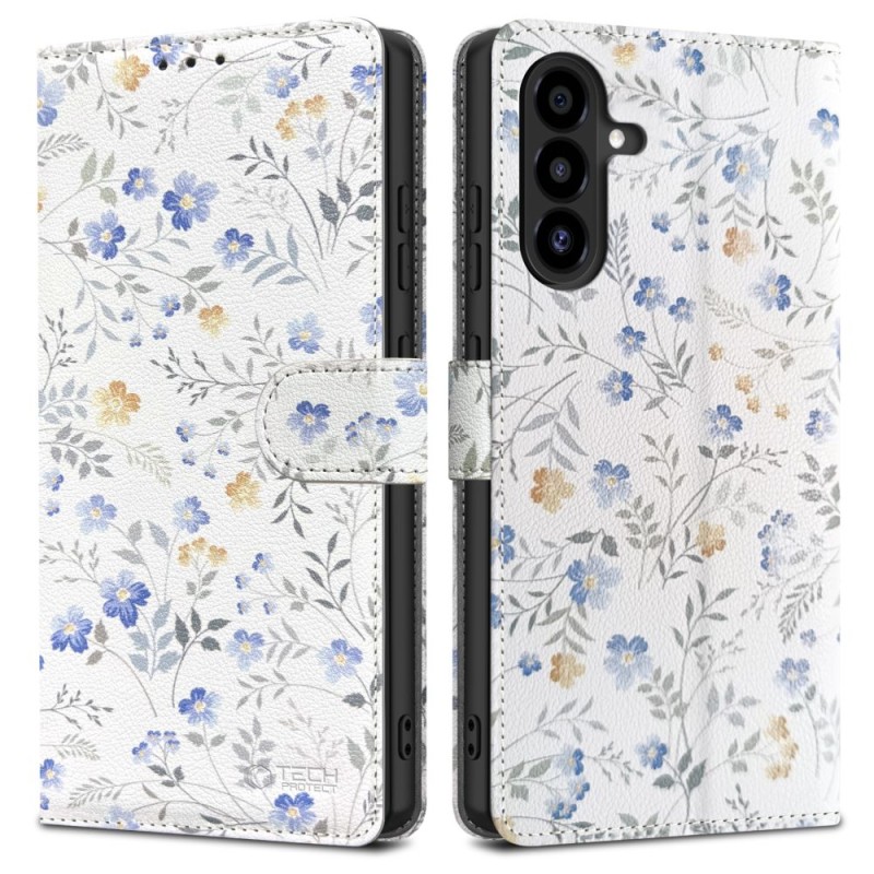 Tech-Protect Wallet калъф с поставка за Samsung Galaxy A26 5G / A17 4G / A17 5G „Spring Flowers“ - 5906302332458