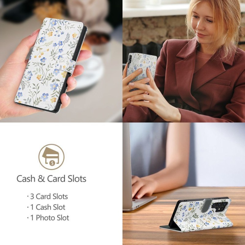 Tech-Protect Wallet калъф с поставка за Samsung Galaxy A26 5G / A17 4G / A17 5G „Spring Flowers“ - 5906302332458