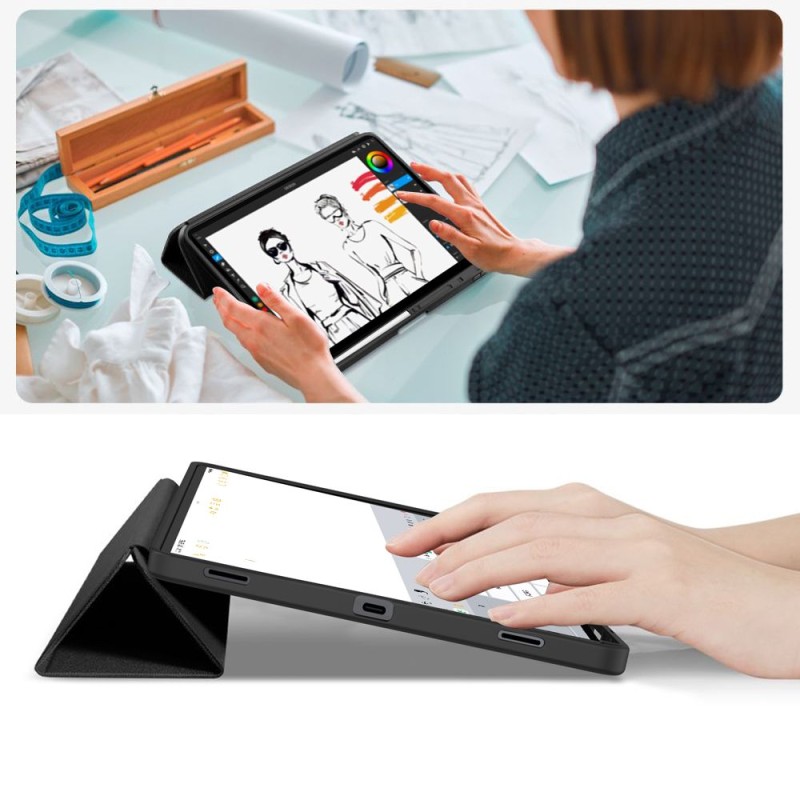 TECH-PROTECT SmartCase Pen калъф с поставка и отделение за S Pen за Galaxy Tab S8 Ultra / S9 Ultra / S10 Ultra / S11 Ultra / S12 Ultra 14.6 – черен - 5906302332670