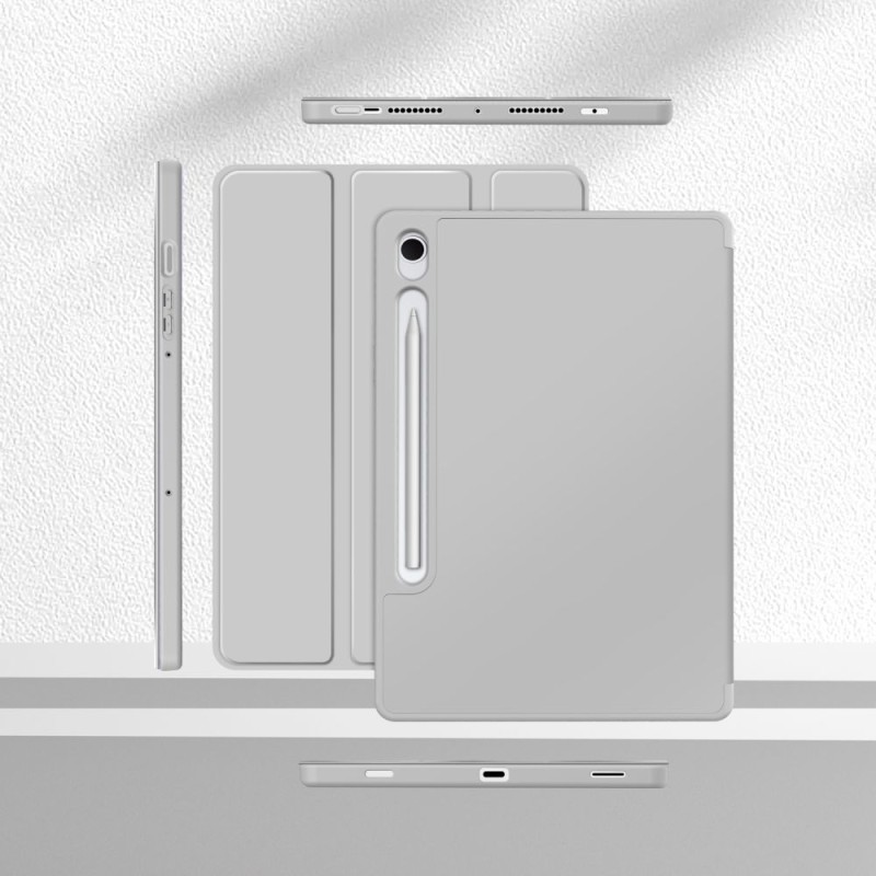 Tech-Protect SmartCase Pen за Galaxy Tab S9 11.0 / S9 FE / S10 FE / S10 Lite 10.9 (сив) - 5906302332731