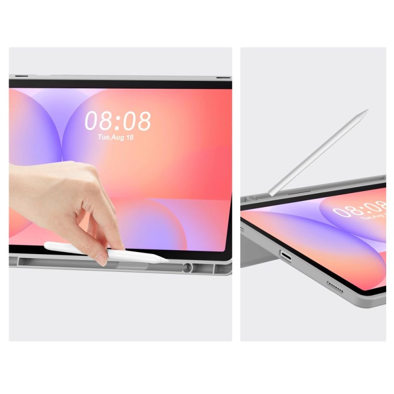 Tech-Protect SmartCase Pen за Galaxy Tab S9 11.0 / S9 FE / S10 FE / S10 Lite 10.9 (сив) - 5906302332731