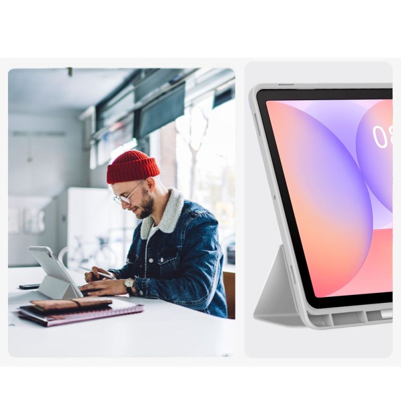 Tech-Protect SmartCase Pen за Galaxy Tab S9 11.0 / S9 FE / S10 FE / S10 Lite 10.9 (сив) - 5906302332731