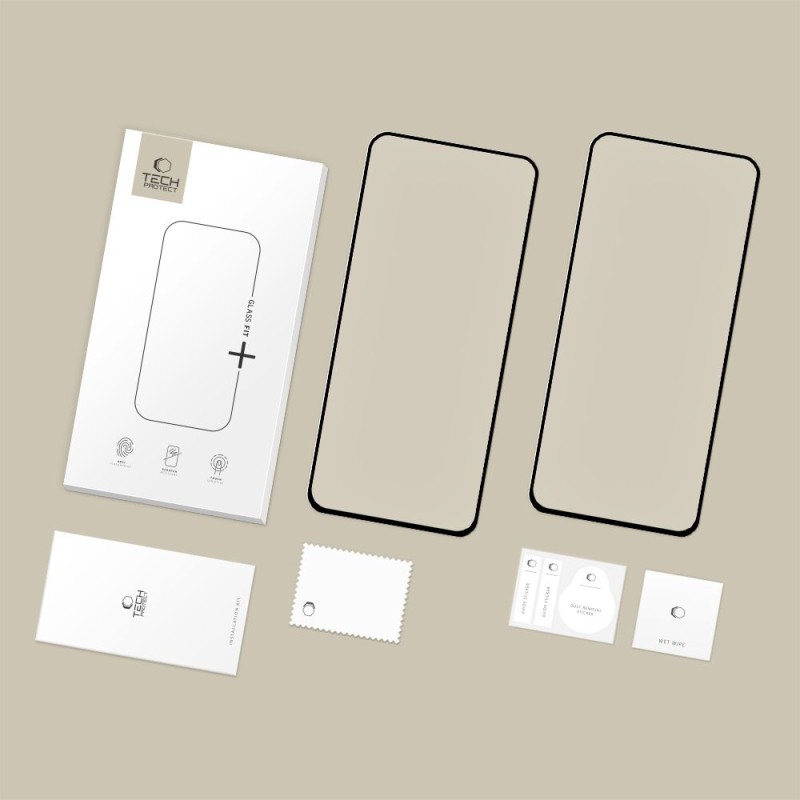 Tech-Protect Glass Fit+ темперирано стъкло (2 бр.) за Samsung Galaxy S25 FE Black - 5906302332755