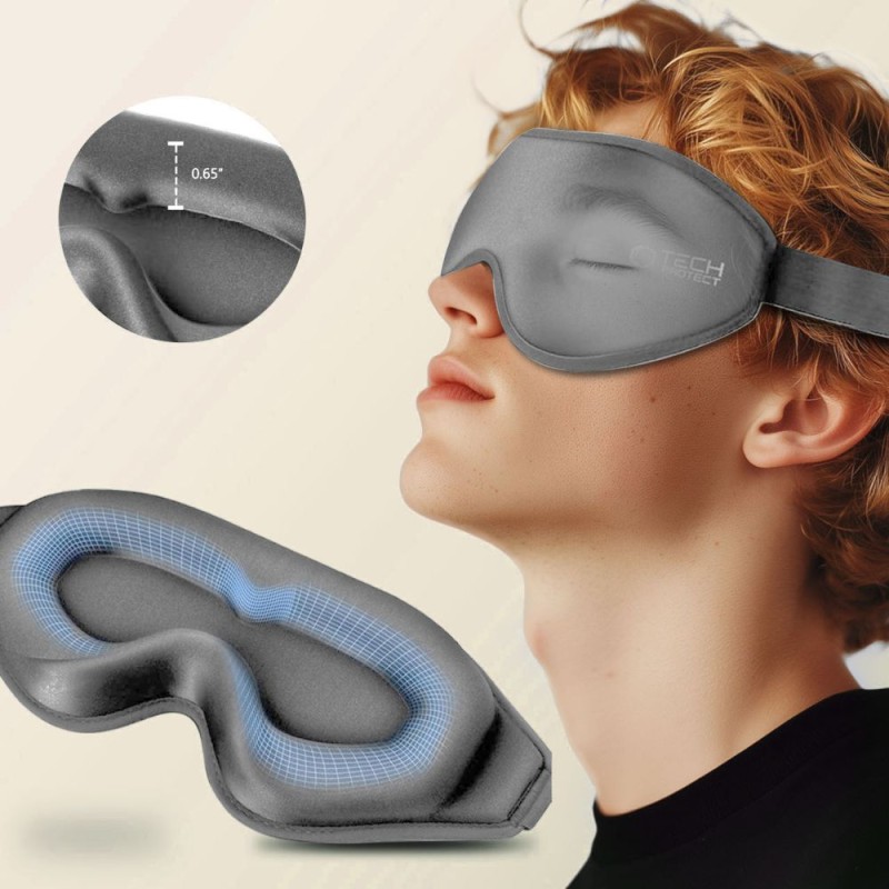 TECH-PROTECT EYESHADE Сива маска за сън - TECH-PROTECT EYESHADE Сива маска за сън - 5906302332908