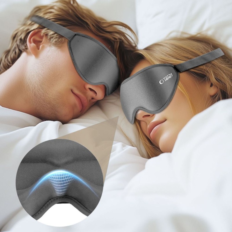 TECH-PROTECT EYESHADE Сива маска за сън - TECH-PROTECT EYESHADE Сива маска за сън - 5906302332908