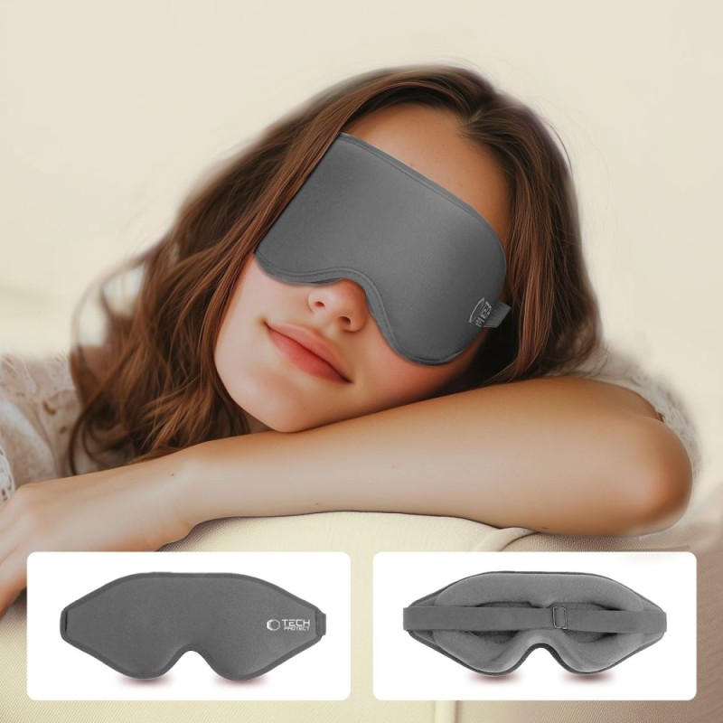 TECH-PROTECT EYESHADE Сива маска за сън - TECH-PROTECT EYESHADE Сива маска за сън - 5906302332908