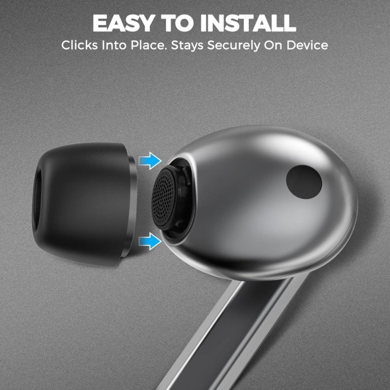 Tech-Protect Ear Tips 3-Pack за Samsung Galaxy Buds 3 Pro / 4 Pro, сиви - Tech-Protect Ear Tips 3-Pack за Samsung Galaxy Buds 3 Pro / 4 Pro, сиви - 5906302332915