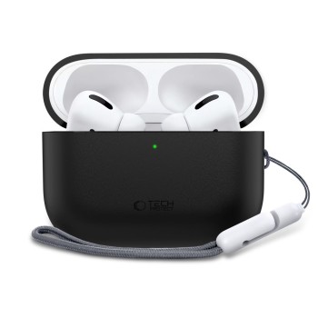 TECH-PROTECT СИЛИКОНОВ КАЛЪФ ЗА APPLE AIRPODS PRO 3 BLACK TECH-PROTECT СИЛИКОНОВ КАЛЪФ ЗА APPLE AIRPODS PRO 3 BLACK