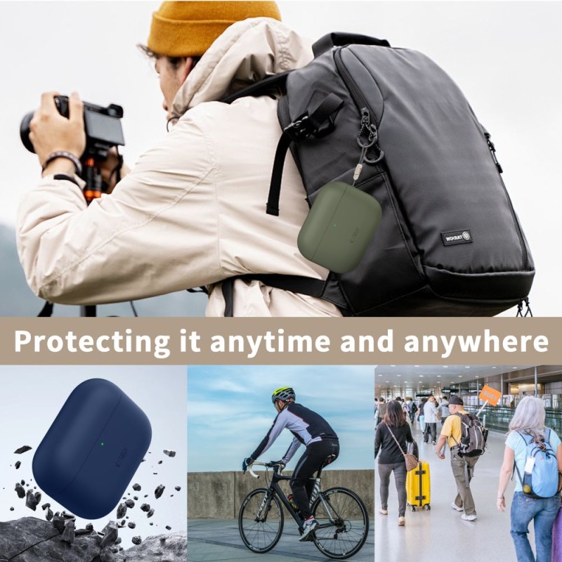 TECH-PROTECT СИЛИКОНОВ КАЛЪФ ЗА APPLE AIRPODS PRO 3 BLACK - TECH-PROTECT СИЛИКОНОВ КАЛЪФ ЗА APPLE AIRPODS PRO 3 BLACK - 5906302333028