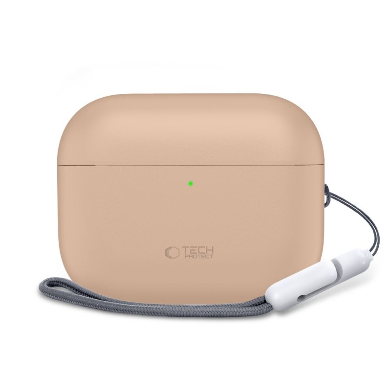 Tech-Protect Силиконов калъф за Apple AirPods Pro 3 Caffè Latte - Tech-Protect Силиконов калъф за Apple AirPods Pro 3 Caffè Latte - 5906302333035