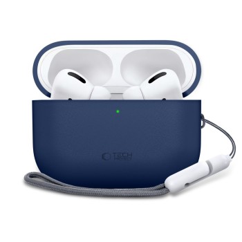 TECH-PROTECT Силиконов калъф за Apple AirPods Pro 3 Navy Blue TECH-PROTECT Силиконов калъф за Apple AirPods Pro 3 Navy Blue