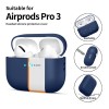 TECH-PROTECT Силиконов калъф за Apple AirPods Pro 3 Navy Blue - TECH-PROTECT Силиконов калъф за Apple AirPods Pro 3 Navy Blue - 5906302333066