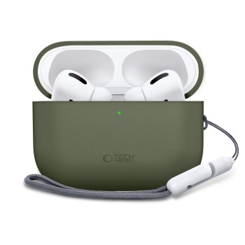 TECH-PROTECT Силиконов калъф за Apple AirPods Pro 3 (Olive Green) TECH-PROTECT Силиконов калъф за Apple AirPods Pro 3 (Olive Green)