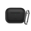 TECH-PROTECT Силиконов калъф с карабинер за Apple AirPods Pro 3 черен - 5906302333097