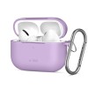 TECH-PROTECT Силиконов калъф с карабинер за Apple AirPods Pro 3, лавандула - 5906302333103