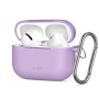 TECH-PROTECT Силиконов калъф с карабинер за Apple AirPods Pro 3, лавандула
