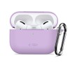 TECH-PROTECT Силиконов калъф с карабинер за Apple AirPods Pro 3, лавандула - 5906302333103
