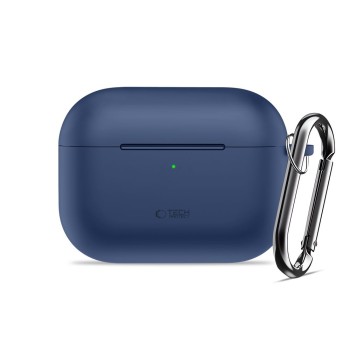 TECH-PROTECT Силиконов калъф с кука за Apple AirPods Pro 3 (тъмносин) TECH-PROTECT Силиконов калъф с кука за Apple AirPods Pro 3 (тъмносин)