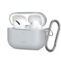 TECH-PROTECT силиконов калъф с кука за Apple AirPods Pro 3 Crayon Grey