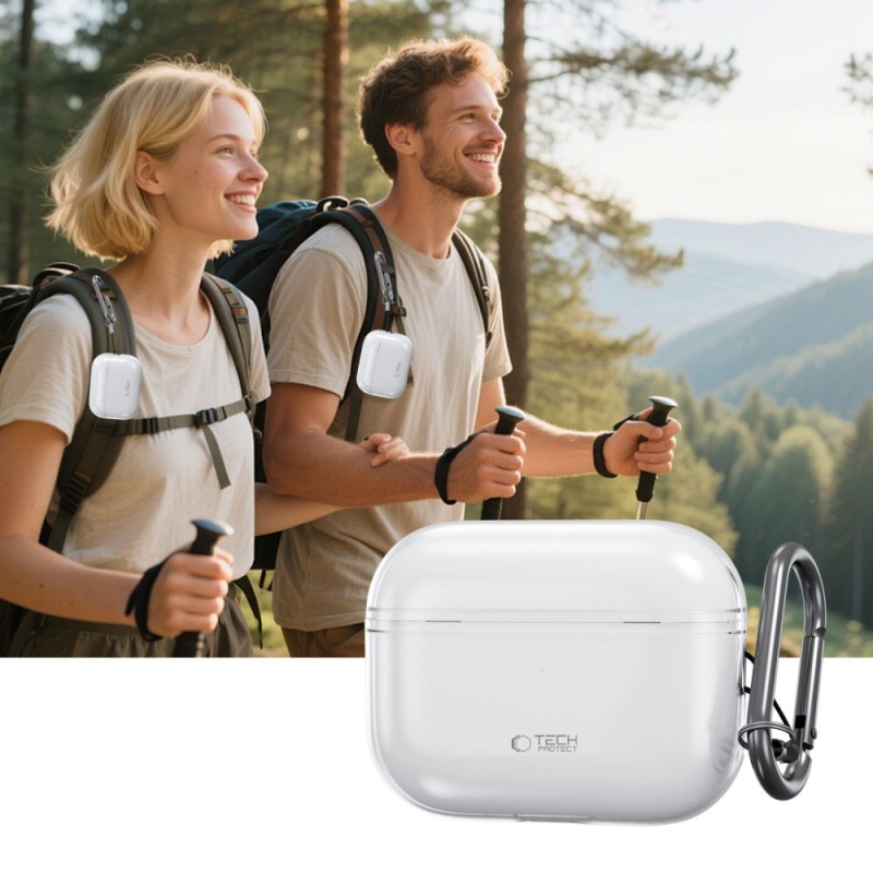 TECH-PROTECT FLEXAIR калъф за APPLE AIRPODS PRO 3 CLEAR - 5906302333165
