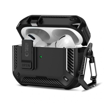 TECH-PROTECT CARBONOX Magsafe кейс за Apple AirPods Pro 3 Black