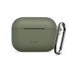 TECH-PROTECT силиконов калъф с карабинер за Apple AirPods Pro 3, маслиненозелен - 5906302333189