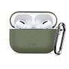 TECH-PROTECT силиконов калъф с карабинер за Apple AirPods Pro 3, маслиненозелен - 5906302333189