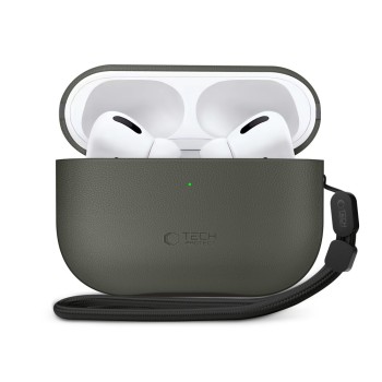 Tech-Protect NaturalFit за Apple AirPods Pro 3, маслинено зелено Tech-Protect NaturalFit за Apple AirPods Pro 3, маслинено зелено