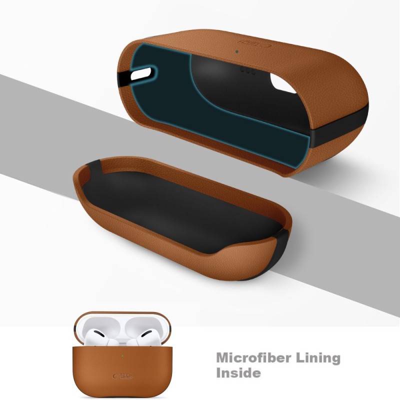 TECH-PROTECT NaturalFit Калъф за Apple AirPods Pro 3 Кафяв - TECH-PROTECT NaturalFit Калъф за Apple AirPods Pro 3 Кафяв - 5906302333240