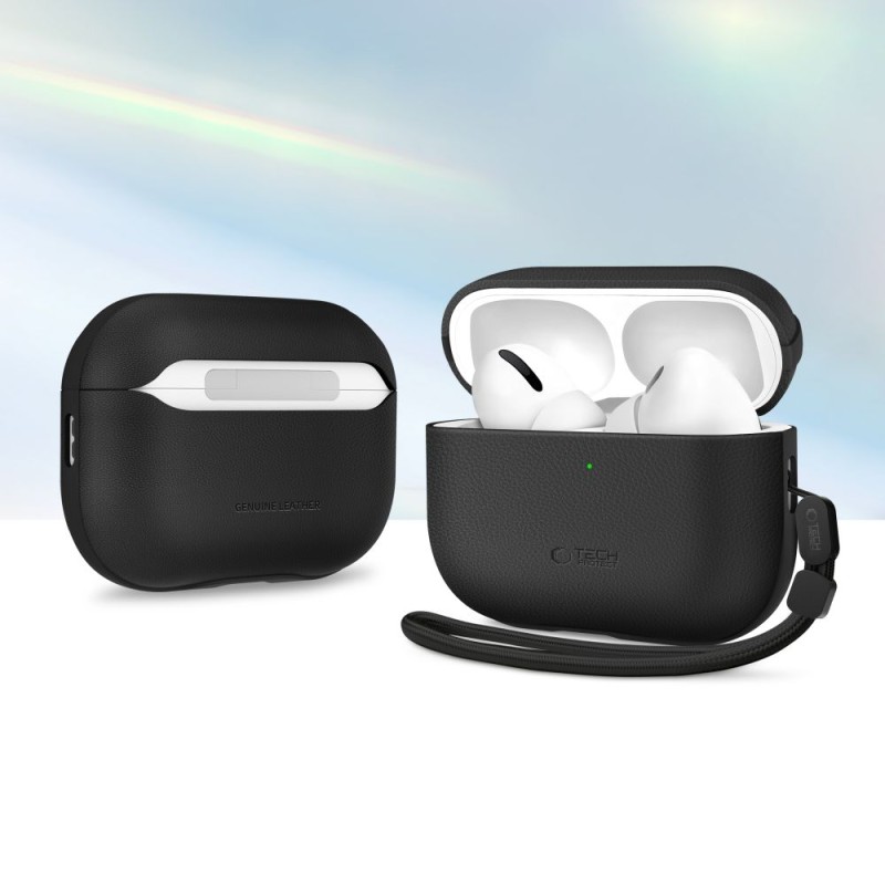 TECH-PROTECT NATURALFIT КАЛЪФ ЗА APPLE AIRPODS PRO 3 BLACK - TECH-PROTECT NATURALFIT КАЛЪФ ЗА APPLE AIRPODS PRO 3 BLACK - 5906302333257