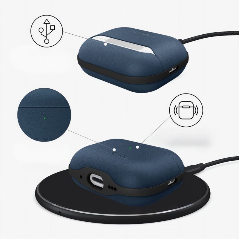 TECH-PROTECT NATURALFIT КАЛЪФ ЗА APPLE AIRPODS PRO 3 ТЪМНО СИН - TECH-PROTECT NATURALFIT КАЛЪФ ЗА APPLE AIRPODS PRO 3 ТЪМНО СИН - 5906302333264