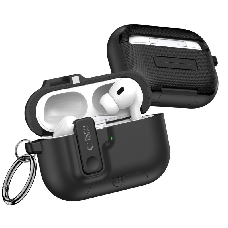 TECH-PROTECT SLIM HOOK калъф за Apple AirPods Pro 3 черен - TECH-PROTECT SLIM HOOK калъф за Apple AirPods Pro 3 черен - 5906302333288