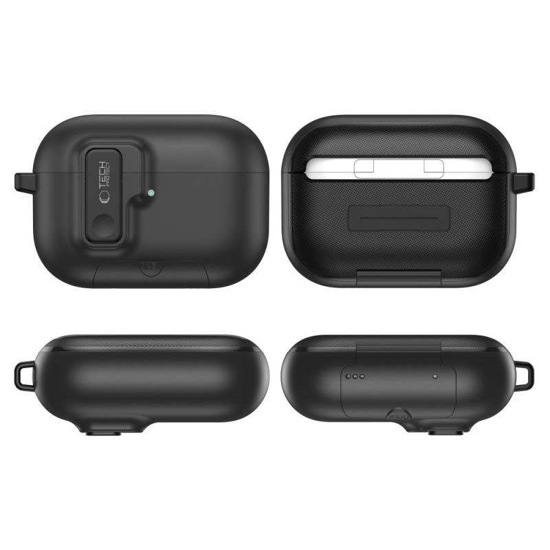 TECH-PROTECT SLIM HOOK калъф за Apple AirPods Pro 3 черен - TECH-PROTECT SLIM HOOK калъф за Apple AirPods Pro 3 черен - 5906302333288