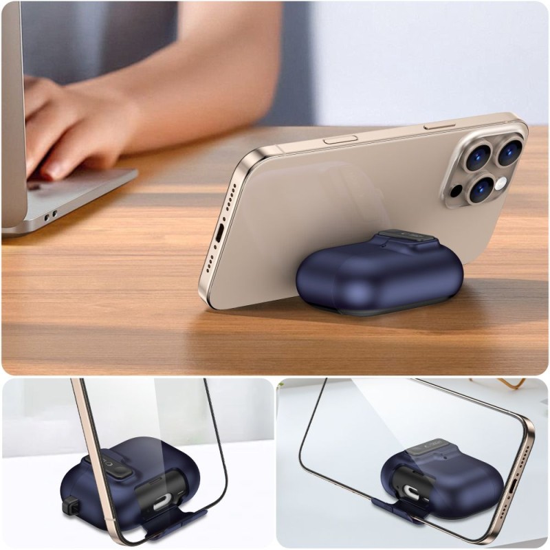TECH-PROTECT SLIM HOOK калъф за APPLE AIRPODS PRO 3 тъмносин - TECH-PROTECT SLIM HOOK калъф за APPLE AIRPODS PRO 3 тъмносин - 5906302333295