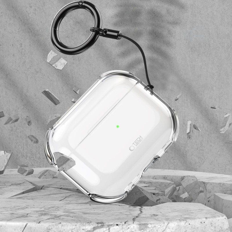 TECH-PROTECT BOUNCE калъф за Apple AirPods Pro 3 CLEAR (прозрачен) - TECH-PROTECT BOUNCE калъф за Apple AirPods Pro 3 CLEAR (прозрачен) - 5906302333301