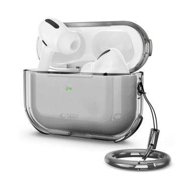 TECH-PROTECT BOUNCE за AirPods Pro 3 Ash (с карабинер/ключодържател)