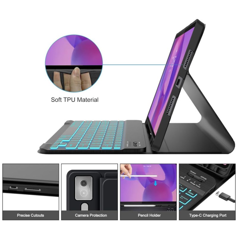 TECH-PROTECT SC Pen + клавиатура за Lenovo IdeaTab Pro / Pro MT 12.7 TB-373 (черна) - TECH-PROTECT SC Pen + клавиатура за Lenovo IdeaTab Pro / Pro MT 12.7 TB-373 (черна) - 5906302333400