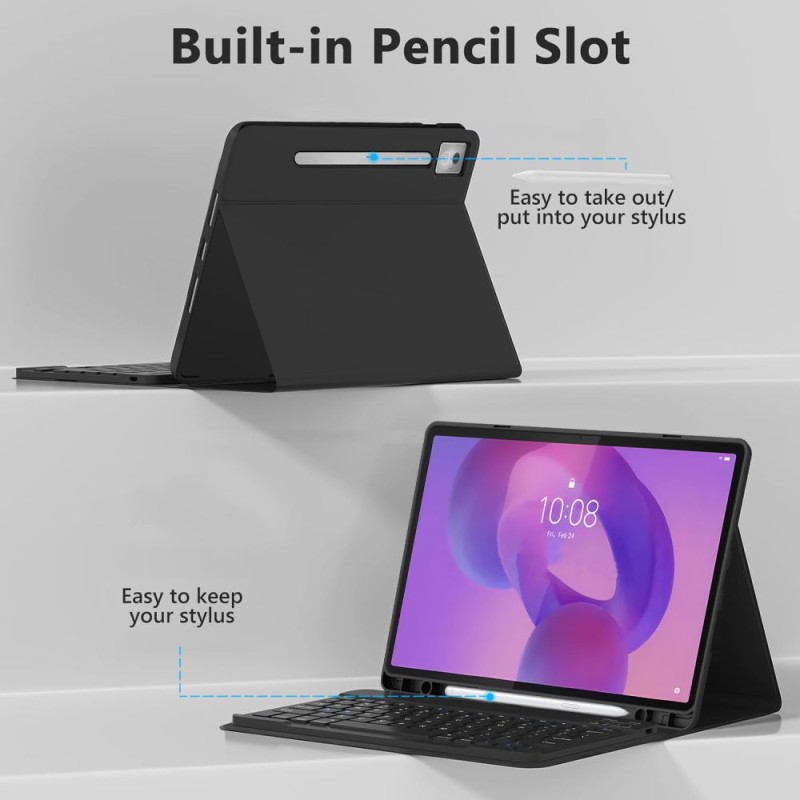 TECH-PROTECT SC Pen + клавиатура за Lenovo IdeaTab Pro / Pro MT 12.7 TB-373 (черна) - TECH-PROTECT SC Pen + клавиатура за Lenovo IdeaTab Pro / Pro MT 12.7 TB-373 (черна) - 5906302333400