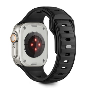 TECH-PROTECT ICONBAND LINE Каишка за Apple Watch 8/9/10/11/SE/ULTRA (44/45/46/49 мм) Черно/Черно