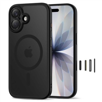 TECH-PROTECT MAGPEAK MAGSAFE CC за iPhone 17 матово черно