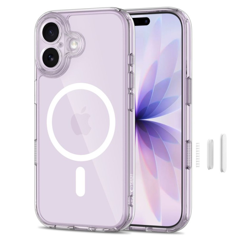 TECH-PROTECT MAGPEAK MAGSAFE CC за iPhone 17 CLEAR (прозрачен калъф) - TECH-PROTECT MAGPEAK MAGSAFE CC за iPhone 17 CLEAR (прозрачен калъф) - 5906302333578