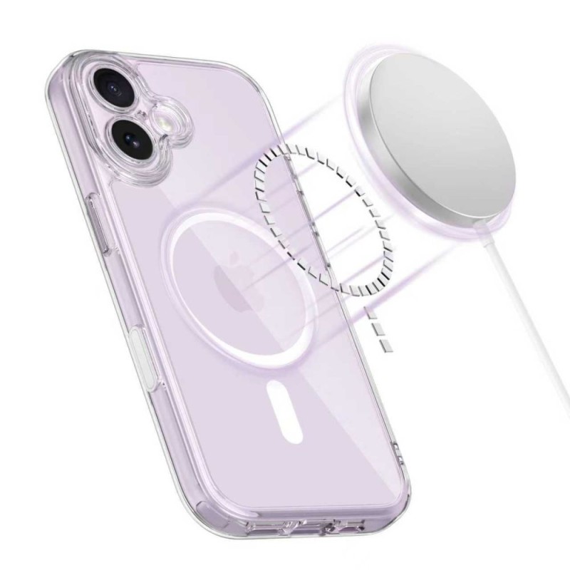TECH-PROTECT MAGPEAK MAGSAFE CC за iPhone 17 CLEAR (прозрачен калъф) - TECH-PROTECT MAGPEAK MAGSAFE CC за iPhone 17 CLEAR (прозрачен калъф) - 5906302333578