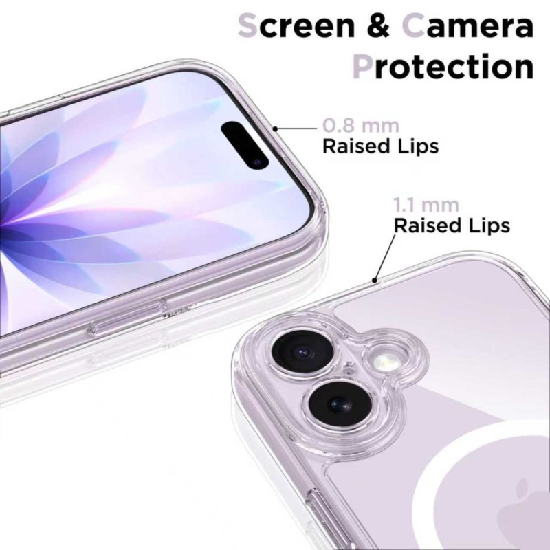 TECH-PROTECT MAGPEAK MAGSAFE CC за iPhone 17 CLEAR (прозрачен калъф) - TECH-PROTECT MAGPEAK MAGSAFE CC за iPhone 17 CLEAR (прозрачен калъф) - 5906302333578