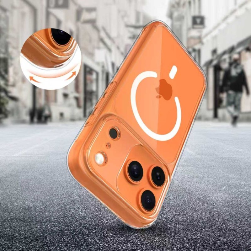 TECH-PROTECT MAGPEAK MAGSAFE CC за iPhone 17 PRO MAX CLEAR (прозрачен) - TECH-PROTECT MAGPEAK MAGSAFE CC за iPhone 17 PRO MAX CLEAR (прозрачен) - 5906302333592