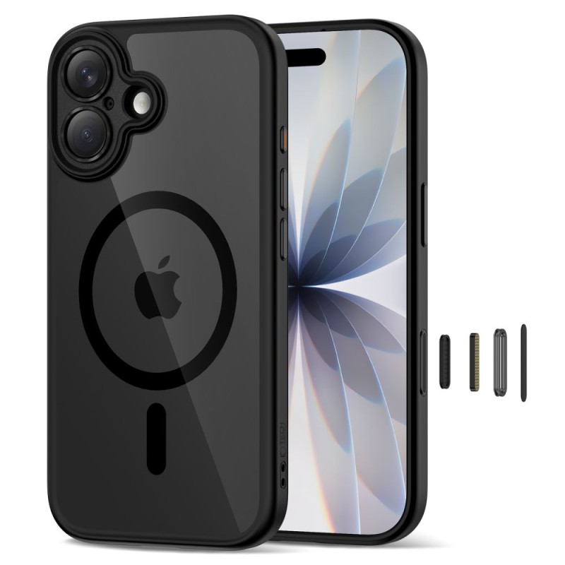 TECH-PROTECT MAGPEAK MAGSAFE CC за iPhone 17 Black/Clear - TECH-PROTECT MAGPEAK MAGSAFE CC за iPhone 17 Black/Clear - 5906302333608