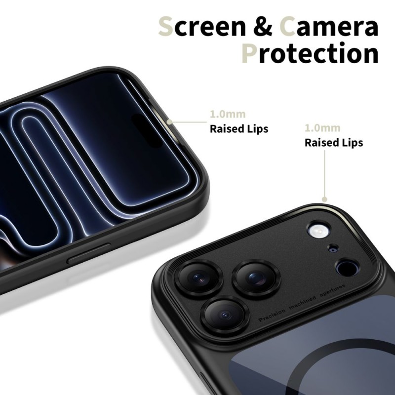 TECH-PROTECT MAGPEAK Magsafe CC калъф за iPhone 17 Pro Max черен/прозрачен - TECH-PROTECT MAGPEAK Magsafe CC калъф за iPhone 17 Pro Max черен/прозрачен - 5906302333622